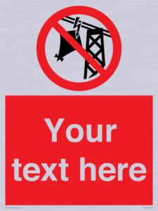 Custom prohibition do not fly kites near overhead electrical power lines